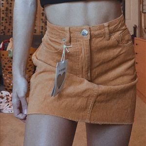 Forever 21 mustard skirt